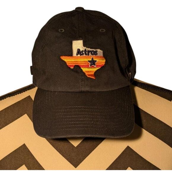 '47 Brand Houston Astros Texas Map Baseball Hat Cap Adjustable OSFA Navy - Picture 1 of 4
